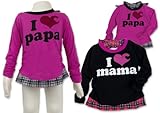 (アイラブパパアンドママ)【I lovePaPa&Mama】 アイラブパパ&ママ 後ろリボンレイヤード シャーリング トップス 長そでTシャツ 80cm/90cm/95cm 95 パパピンク