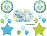 It 's A Boy飛行機&ブロックベビーシャワーBalloons Decorations Supplies