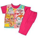 アスナロ（パジャマ・ルームウェア） 半袖パジャマ アンパンマン 子供 女の子 男の子 お着替え 寝間着100 ピンク