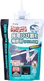アサヒペン 充填材 コーキング材 床用ひび割れ補修材 コンクリート用 700ml W115 ブラック 手絞りパウチ ヘラ付き 水混ぜ不要 日本製