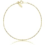 [ララクリスティー] チェーン ブレスレット K18 Pt850 ペタル 幅 1.2mm長さ 18cm lb97-0003
