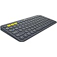 ロジクール ワイヤレスキーボード 無線 キーボード 薄型 小型 K380BK Bluetoothワイヤレス Windows Mac iOS Android Chrome K380 国内正規品