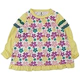 【H28年春物】 chocola(ショコラ) 天竺花総柄チュニックTシャツ 110cm/イエロー NO.CH-1621-13019
