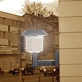 Solar powered wall mount led lights outdoor landscape garden