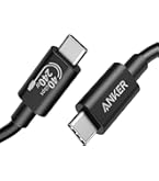 Amazon.co.jp: Anker USB-C & USB-C Thunderbolt 4 100W ケーブル 0.7m