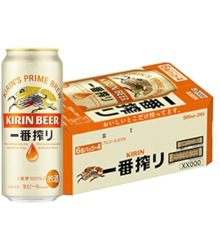 Amazon.co.jp: キリン 一番搾り(生)500ml1ケース(24缶入) : 食品・飲料