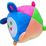 YooviソフトStuffed Plushベビーチャイムボールwith 4つキュート動物面/ Baby Rattle Toy