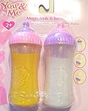 You & Me Magic Milk & Juice Bottles (Orange Juice) - 2 Bottle Set by You&Me