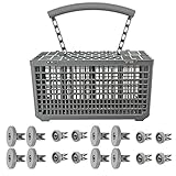spares2goカトラリーバスケット&ラックWheels for Aeg食器洗い機( 8 Upper + 8 Lower Wheels )