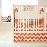 New Arrivals Zig Zag Baby 4 Piece Crib Bedding Set, Tangerine by New Arrivals [並行輸入品]