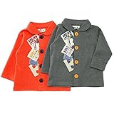 【アウトレット】 Bobson カーディガン(80～130cm) キムラタンの子供服 オレンジ 130 ( 77412x77912-151a )