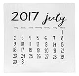 モダンバーラップ Modern Burlap おくるみ 1枚 オーガニック コットン モスリン スワドル ブランケット カレンダー JULY 2017