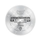 Freud LU77M010 10-Inch 80 Tooth TCG Thin Kerf Non-Ferrous Metal Cutting Saw Blade with 5/8-Inch Arbo