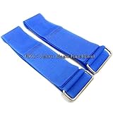 RKC 5cm × 80cm 固定ベルト 金属バックル 2本 青 160C-08B