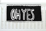 KESS InHouse Vasare Nar Oh Yes Black White Fleece Baby Blanket 40 x 30 [並行輸入品]