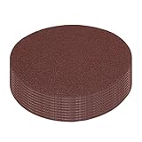 uxcell　サンディングペーパー　ディスクタイプ　80#　研磨作業　150mm　10個入り