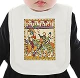 Manuscript illumination ネクタイを有する有機ビブ Medium
