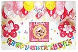 100D☆RED風船セット■100日/お食い初めを飾りましょ♪　【 写真+名前入り 横断幕♪】 / 誕生日横断幕　パーティー装飾用品　◆横断幕+バルーン装飾...