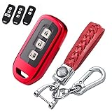 [LETINGFAR] キーケース NBOX用 スマートキーケース キーカバー N-BOX用キーホルダーN-BOX NBOX N-ONE N-WGN N-ワゴン NBOXカスタム N-VAN JF1 JF2 JF3 JF4 適用(レッド)