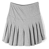 (マーシェル) Marshel マタニティ プリーツ フレア スカート グレー L