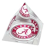 High Qualityiversity Crimson Tide Logo in 3 1/4" Crystal Pyramid with Gold Colored Jewelry Case