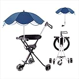 BBCT5001-Bベビーキャリッジ 子供用トロリー子供の三輪車 収納や持ち運びに便超軽量 耐荷重30kg子供用トロリー 折り畳んだら 小さくなるので 外出や旅行には最適折りたたみ式のベビーカーで 高