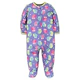 Little Me Baby Girls軽量ソフトジッパーFootieパジャマFooted Sleeper 12 – 24 mths カラー: パープル