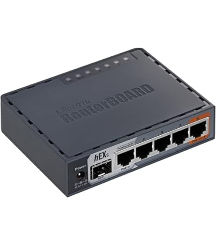 Amazon | MikroTik hEX RB750Gr3 | Mikrotik | 無線・有線LANルーター 通販