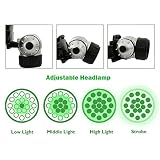 Alician 19 LED高輝度グリーンヘッドライト水栽培Horticulture Grow部屋Headlamp
