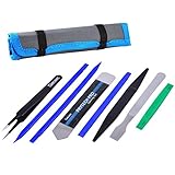 Professional Opening Pry Tool Repair Kit with Non-Abrasive Nylon Spudgers and Anti-Static Tweezers 8