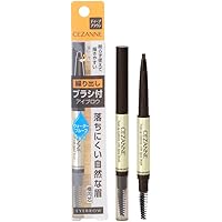 セザンヌ ブラシ付きアイブロウ繰り出し04 ディープブラウン 0.23g 繰り出しタイプ ウォータープルーフ グラム (x 1)