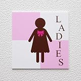 ルームプレート　「LADIES」女子トイレ　女子更衣室　RPA-0109