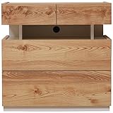 日本製(大川家具) 収納物が少し見えるリビングシリーズ 幅77奥行45ローチェスト ナチュラル fk0107 代引不可 ポイント10倍