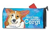 MailWrapsコーギー犬磁気メールボックスカバー