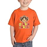 Gobble Gobble フットボールターキーシャツ US サイズ: 2T カラー: オレンジ