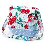 元気にお出かけベビーショルダーバッグ　チェリーチェリーストライプ　B1704100　日本製