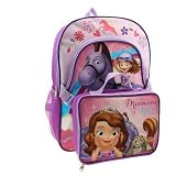 Children's Backpack Disney Sofia Backpack with Lunch-kit INCLUDED [並行輸入品]