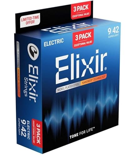 Amazon.co.jp: ELIXIR(エリクサー) Elixirエレキギター弦 NANOWEB
