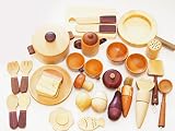木のおもちゃSoopsori(スプソリ) 木製ままごとBセット 食材10種＋調理器具13種
