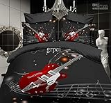 1 音楽の部分をテーマにしたノートの寝具にバッグをベッドルームのモダンなリネンコットンの油絵にクイーンサイズのベッド 1 台シート羽毛布団のキルトカバーベッドスプレッドベッドセット