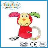 Babyfansおしゃぶり付き抱っこぬいぐるみベビー用おもちゃなめても安心 　産院から帰ったその日から泣く子もケロリ（5種類のかわいい動物）　おしゃぶり 新生児 (イヌ)
