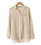 [オチビ] モダン 抜け襟 リネン 麻 七分袖 長袖 2WAY 薄手 シャツ ブラウス カーディガン M ～ 2XL メッシュ シースルー 透け 素材 オトナ キレイめ 春 秋 夏 春夏 春秋 用 グ