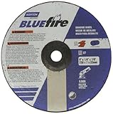 Norton Blue Fire Plus Depressed Center Abrasive Wheel Type 27 Zirconia Alumina 7/8 Arbor 9 Diameter 