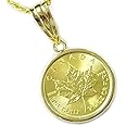 [あなたと私の宝石箱] メイプルリーフペンダント ネックレス K24純金1/10oz A11100591 【ギフトラッピング済み】