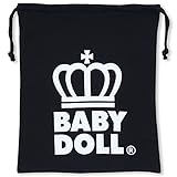 ベビードール 王冠ロゴキンチャク キッズ ベビー Lサイズ ブラック×ホワイト