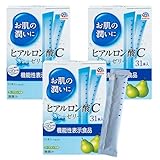 ヒアルロン酸C ゼリー 美容ゼリー アース製薬 美肌 たっぷり 肌うるおう お肌の潤いに ラフランス味 スティックゼリー 93本(3箱)