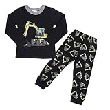 DDSOL キッズ 子供 ベビー 服 綿100％ ルームウェア 長袖 パジャマ 寝間着 上下セット Dragon (3Y, ブラック2)