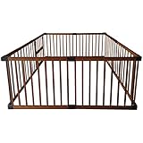 タンスのゲン 扉付き ハイタイプ ベビーサークル 木製 ジョイント式 高さ70cm 8枚セット ブラウン 30600005 03