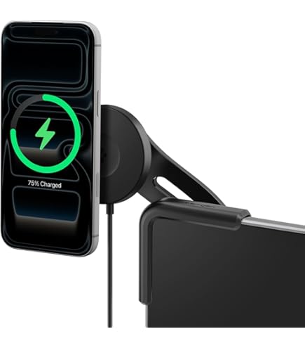 AiHiwvol For Qi2 15W Tesla Phone Mount Charger [Heat Restriction], Strong Suction Cups For Tesla Model Y/3 Screen Magsafe Car Wireless Charger For IPhone 17 16 15 14 13 12 Series - View #7