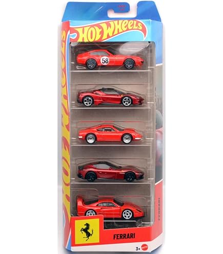 Amazon | Hot Wheels Ferrari 5 Pack | ミニカー・ダイキャストカー